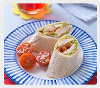 Chicken and avocado wrap